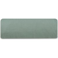 Drap-housse gaze de coton vert sauge 90x190 cm