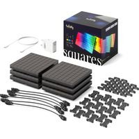 6 Smart App Controlled Twinkly Square LED Lights Multi Colour Change Control Indoor Home Dimmable