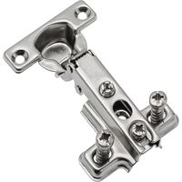 4 x Mini charnières pour portes de placard - Charnière invisible - Charnières de cuisine - Porte de placard - Charnières