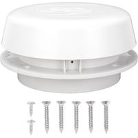 Ventilatore da tetto da 155 mm per camper, ricambio d'aria, resistente all'ossidazione, a forma di fungo rotondo con griglia di protezione per camper e yacht.