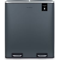 Cubo de basura de ocina de Uso Pesado 3 Contenedores Contenedores Extraíbles Reciclaje Separación de Residuos Tapa Silenciosa, 54L