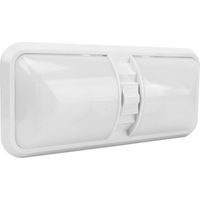 Lampe de lecture intérieure LED 12 volts avec double interrupteur, plafonnier à dôme double et lentille ovale pour camping-car