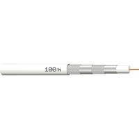 MegaSat 100066 Koaxialkabel Außen-Durchmesser: 7.2 mm Weiß 100 m