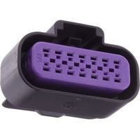 Aptiv 15326856 GT150 Conector automotriz hembra de 14 vías - 2 filas - Negro/Púrpura