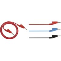 Rohde & Schwarz HZ10R Set de cordons de mesure Banane mâle 4 mm Banane mâle 4 mm 1.00 m rouge 1 pc(s)