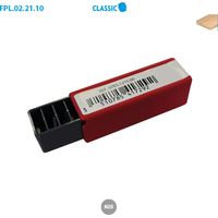 PLAQUETTE HM K05 GRAIN STANDARD 15X12X1,5 2Z 35° - 0015.1215.00 - LEMAN