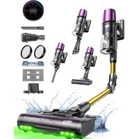 Ultenic Aspirapolvere UW20 MOPPER, serbatoio 230ml, potenza aspirante 85kpa, autonomia 60 min, doppia luce verde, spazzola antigroviglio, contenitore polvere 1.5L.
