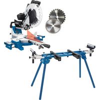 Scheppach Scie à onglet radiale HM140L + support UMF1600 - 2000W - largeur de coupe 330 mm - hauteur de coupe 105 mm - lame Ø 305 mm