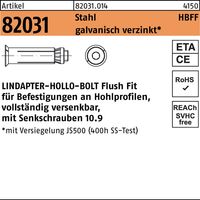 ART 82031 LINDAPTER-Hollo-Bolt St./10.9 HBFF 08-Größe 1 galv. verzinkt S