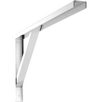 REGGIMENSOLA RIPOSTIGLIO ROBUSTA BOLIS - ACCIAIO VERNICIATO BIANCO MM 400X205- 6 pezzi