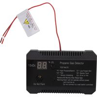 Détecteur de gaz propane pour VR, alarme sonore puissante de 85 dB, avec capteur certifié UL, noir