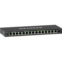 Switch NETGEAR 16x GE GS316EP-100PES PoE+ Gigabit 180W 1SFP (GS316EP-100PES)