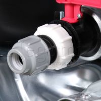 Negomix – Adaptateur droit PE 25 mm – Raccord femelle S60x6 pour cuve récupération eau – Installation rapide avec bouchon adaptateur