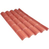 1PZ LASTRA COPPO 'POLIMCRYL' cm 85 x 175 rosso mattone