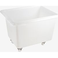 Bac grand volume 310 L - 2 roues fixes, 2 pivotantes avec freins - blanc - Gilac
