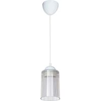 Lampe de plafond Optical ASZ1025 avec abat-jour en plastique transparent H67xL10.5.