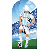 Figurine en carton passe tête Equipe Argentine Coupe du monde de football -Haut190 cm