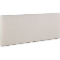Cabecero tapizado NAIROBI 140x60 cm de Lino Natural. para Cama 135 cm. Acolchado con Espuma. 8 cm de Grosor. Incluye herrajes para Colgar