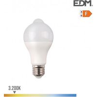 Bombilla standard led con sensor de presencia y crepuscular e27 12 w 1154 lm 3200 k luz calida ø6 x 11 cm