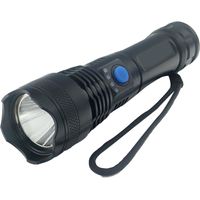 Rechargeable LED flashlight and USB cable for hiking, dog walking