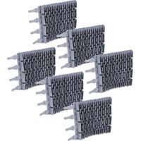 vhbw 6x Brosse compatible avec Zodiac RG3200, RT 3200, RT 2100 robot aspirateur de piscine - en caoutchouc, 24,7 x 18 x 2,8 cm