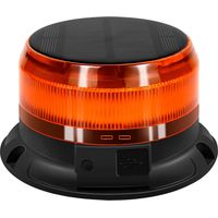 antom Gyrophare LED énergie solaire Sans Fil Rechargeable 12V-24V orange phare d’avertissement clignotant magnétique 9 Modes de Flash avec avec 1m Câble Prise Allume-Cigare et câble de charge USB