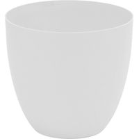 Pot Bol Blanc ø18cm Design épuré Pour Plantes D'intérieur Et Extérieur - Plastiken
