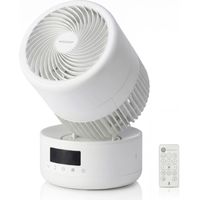 Iris Ohyama, Woozoo Ventilateur de Table, Silencieux, Oscillation Multidirectionnelle,Puissant, Blanc, 8 Vitesses, PCF-CD15TECA