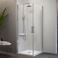 Paroi de douche accès en angle 2 portes pivotantes NARDI 70 x 65 cm