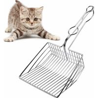 Grande pelle à litière pour chat en métal, 34 × 15 × 6 cm-Fei Yu