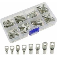 60 pcs trou de boulon en cuivre étamé anneau à sertir bornes de batterie connecteur SC aperçu de la bouche NPTERBL