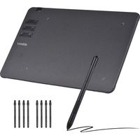 VINSA T1161 Graphics Drawing Tablet Ultra-thin Art Creation Sketch with Battery-free Stylus 8 Pen Ni