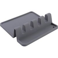 Silicone utensil holder with drip pad for multiple utensils, heat resistant, spoon rest and spoon holder for stove, utensil holder
