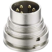 Connecteur rond DIN embase mâle verticale Lumberg SGV 70 Nombre de pôles: 7 argent 1 pc(s) D25484