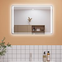 900x650 LED Bathroom Mirror with Demister Pad Touch Sensor Wall Mounted IP44 IR Motion Sensor