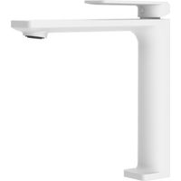 Mice - Grifo de lavabo con caño alto - monomando alto de baño Color Blanco Mate BDF016-3BL