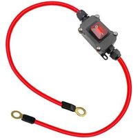 Interrupteur de Câblage DC12V DC12-24V DPST Double Face 25A IP67 avec Marche/Arrêt à Connexion/Déconnexion