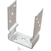 Pfostenträger U-Form zum Aufschrauben mit Sicke verzinkt 101x150 mm