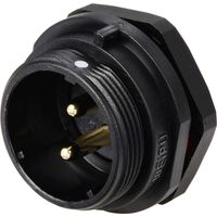 Connecteur pour montage en facade embase mâle 2 pôles 30 A 500 V/AC IP68 Weipu SP2112 / P 2 D26903