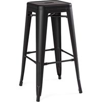 Sgabello Bar Minnesota Nero Bizzotto H76 - 0732008