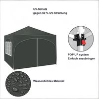 Protection solaire instantanée, tente extérieure, tente de toit avec sac de transport, tentes pour fêtes (tente seule)
