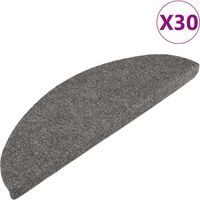 Tapis d'escalier auto-adhésifs 30 pcs,Marches d'escalier gris 56x17x3 cm CFW804078