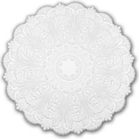 Rosette PROFHOME 156055 Zierelement Deckenelement Rokoko Barock Stil weiß Ø 75,2 cm