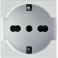 Bocchiotti bivalent schuko socket 2P+E 10/16A 250V 02810