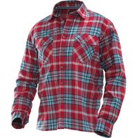 Jobman Flanellhemd 5138 Rot Größe M