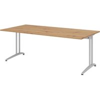bümö Schreibtisch Serie-B Rechteck: 200 x 100 cm Asteiche