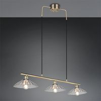 Lampe pendante classique Eluna Vieille laiton à 3 lumières - R36523004