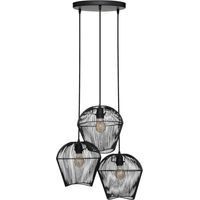 Suspension Jena métal noir D26cm - Atmosphera créateur d'intérieur