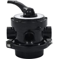 Vidaxl – Soupape à multi-voies pour filtre à sable ABS 1,5" – 4 fonctions : hiver, rinçage, filtrage, lavage à contre-courant – Manomètre intégré