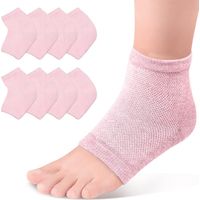Lot de 4 chaussettes hydratantes pour talons secs, gels de soin pour pieds, traitement SPA pour femme
